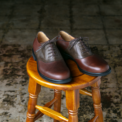 #2371/#2376 サドル・オックスフォード Brown
