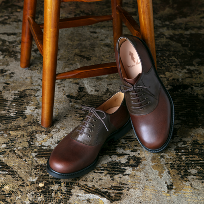 #2371/#2376 サドル・オックスフォード Brown