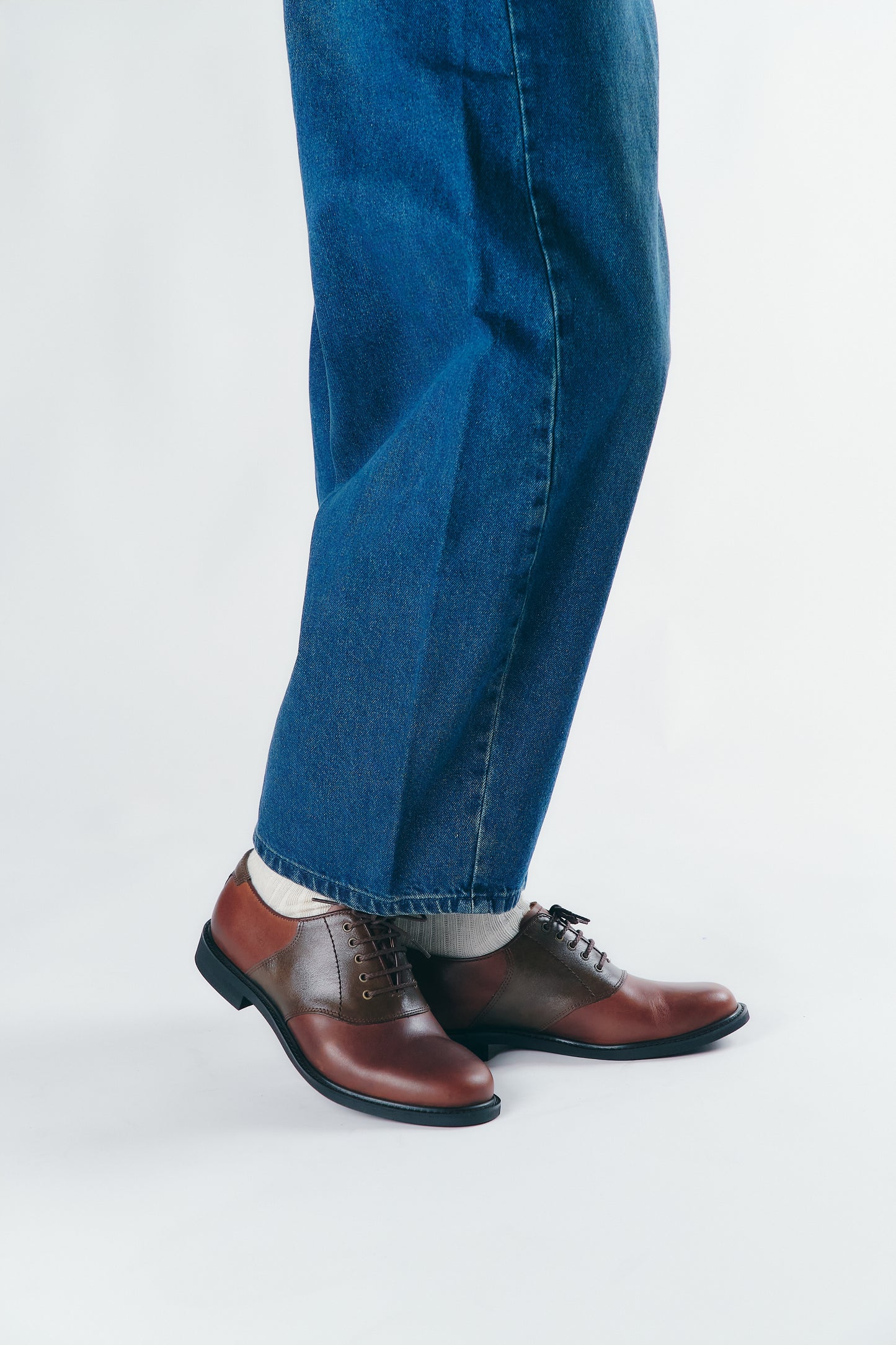 #2371/#2376 サドル・オックスフォード Brown