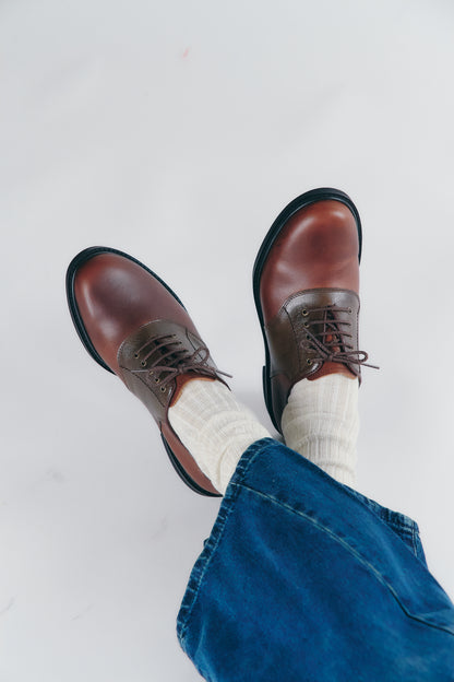 #2371/#2376 サドル・オックスフォード Brown
