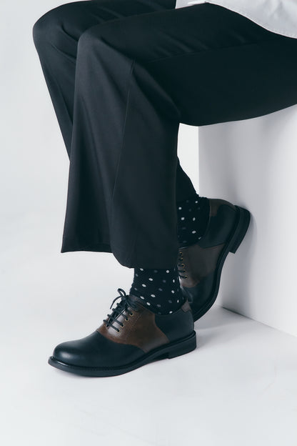 #2371/#2376 サドル・オックスフォード Black