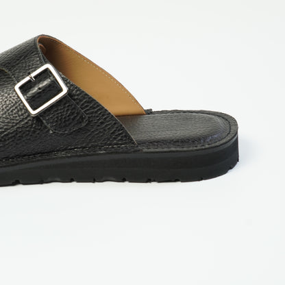 #2606 シングルモンクサンダル Black / 受注生産
