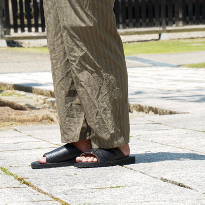 #2606 シングルモンクサンダル Black / 受注生産